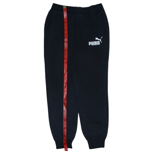 Puma Boys Black XL Jogger Sweatpants 14-15 Years Cotton Blend Elastic Waist