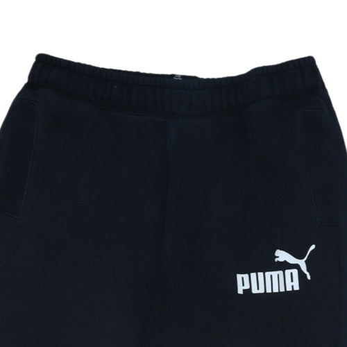 Puma Boys Black XL Jogger Sweatpants 14-15 Years Cotton Blend Elastic Waist