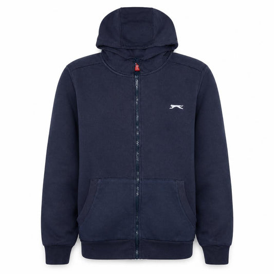 Slazenger Men's Blue Full Zip Hoodie Size M Sports Fleece