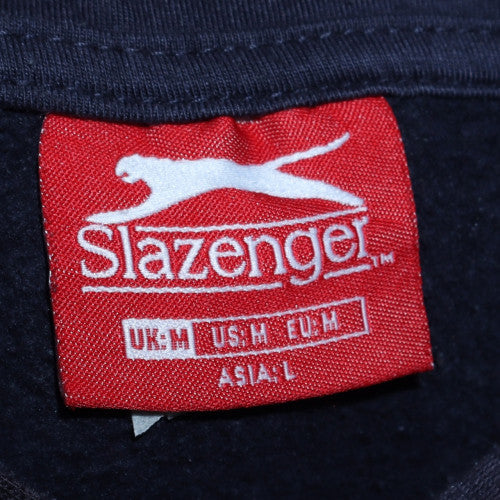 Slazenger Men's Blue Full Zip Hoodie Size M Sports Fleece