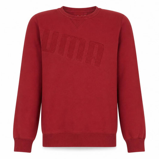 Puma Men's Red Crew Neck Pullover Sweatshirt M
