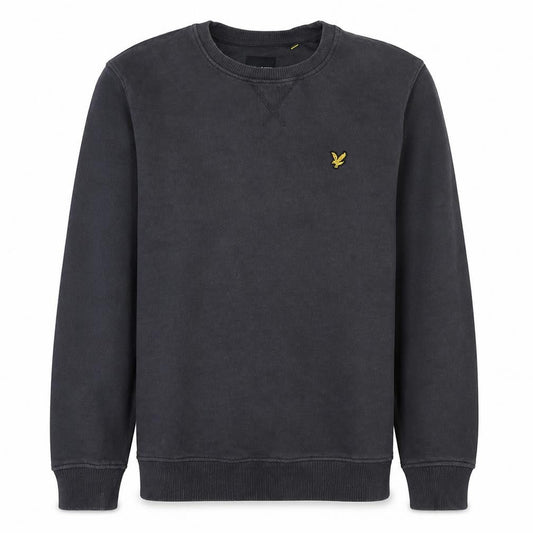 Lyle & Scott Men's Black Crew Neck Pullover Sweatshirt Size L