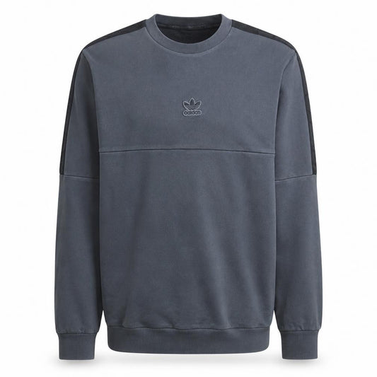 Adidas Mens Grey Pullover Sweatshirt Small Crew Neck Fleece