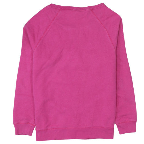 Nike Womens Pink Crew Neck Logo Pullover Sweatshirt M