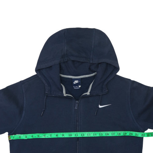 Nike Men's Blue Full Zip Hoodie Size M Fleece Sweatshirt