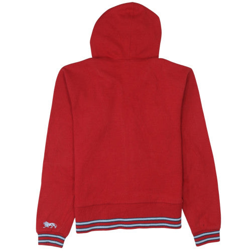 Lonsdale Boys Red Full Zip Hoodie Sweatshirt 10 Years Cotton Blend