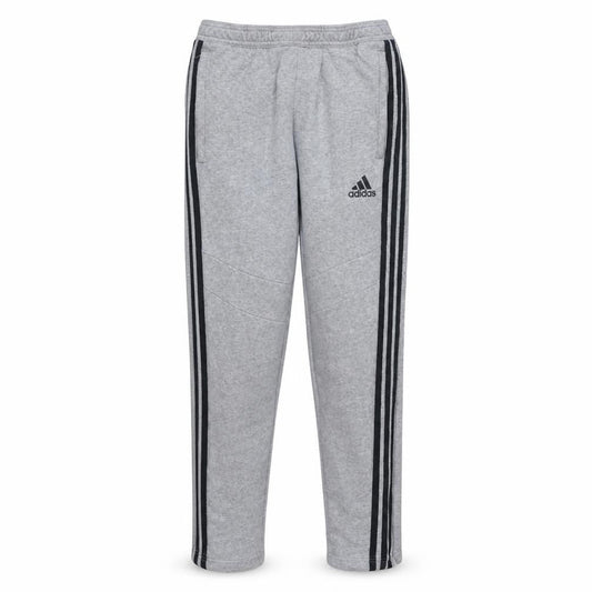 Front view of Adidas men’s grey sweatpants s regular fit tapered sports trousers