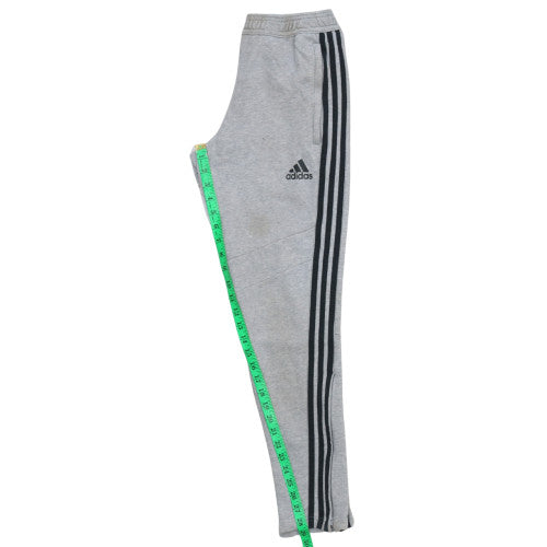 Adidas Mens Grey Sweatpants S Regular Fit Tapered Sports Trousers