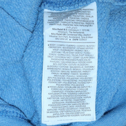 Nike Women's Blue Pullover Hoodie Small Cotton Blend Casual
