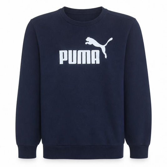 Puma Men's Blue Crew Neck Pullover Sweatshirt Size M