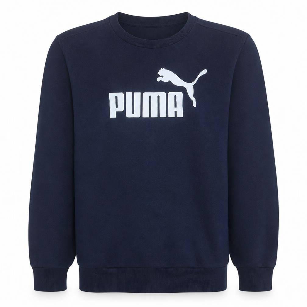 Puma Men's Blue Crew Neck Pullover Sweatshirt Size M