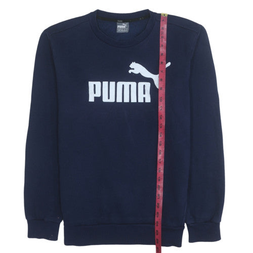 Puma Men's Blue Crew Neck Pullover Sweatshirt Size M