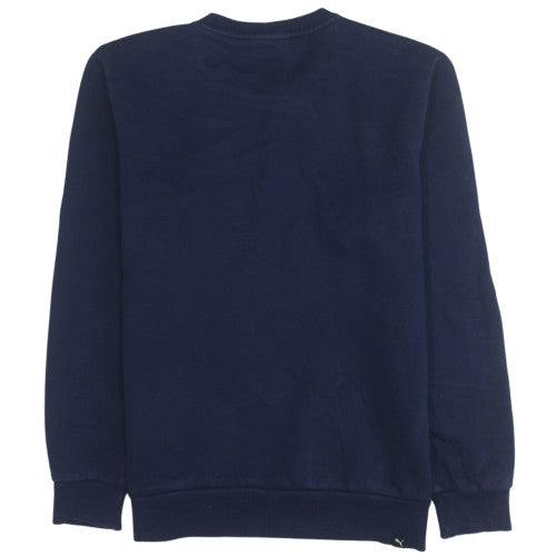 Puma Men's Blue Crew Neck Pullover Sweatshirt Size M