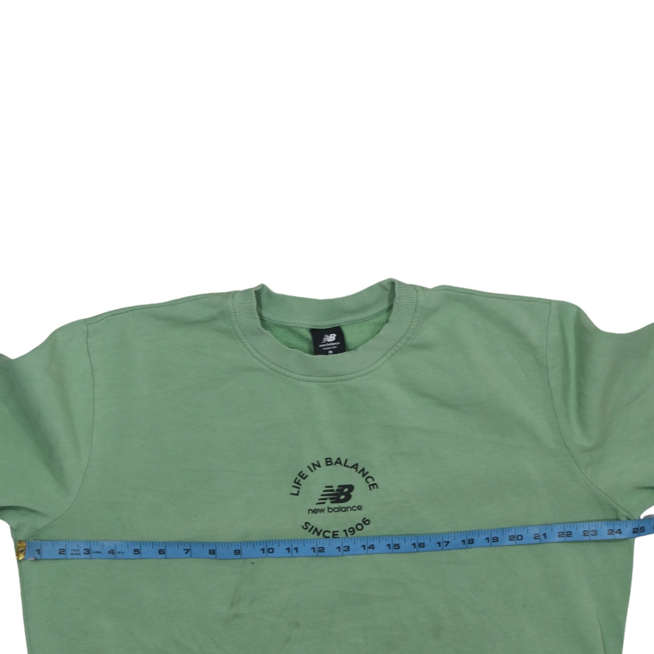 New Balance Women’s Green Cotton Pullover Sweatshirt M