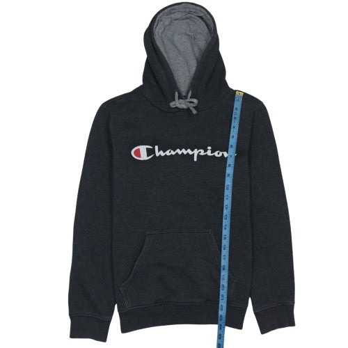 Champion Men's Black Pullover Hoodie Small Fleece Logo Sportswear