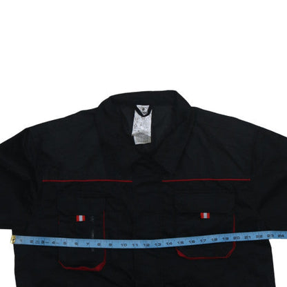 Fristads Men's Black Work Jacket Size 56 Regular Fit Polyester Cotton