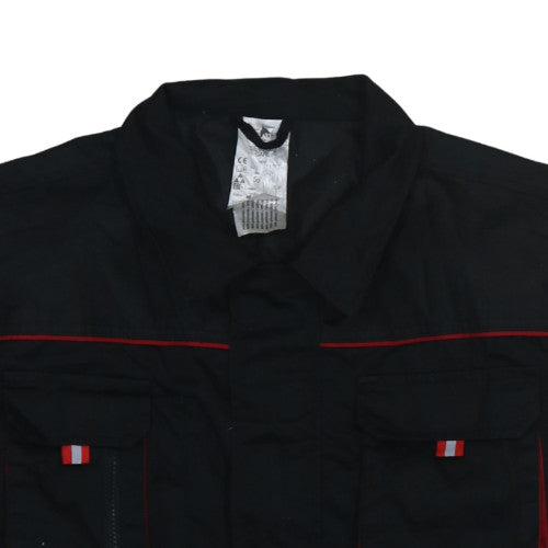Fristads Men's Black Work Jacket Size 56 Regular Fit Polyester Cotton