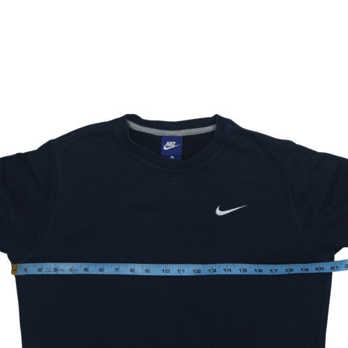 Nike Men's Black Cotton Crew Neck Pullover Sweatshirt M