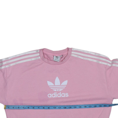 Adidas Girls Pink Crew Neck Pullover Sweatshirt Size 14-15 Years