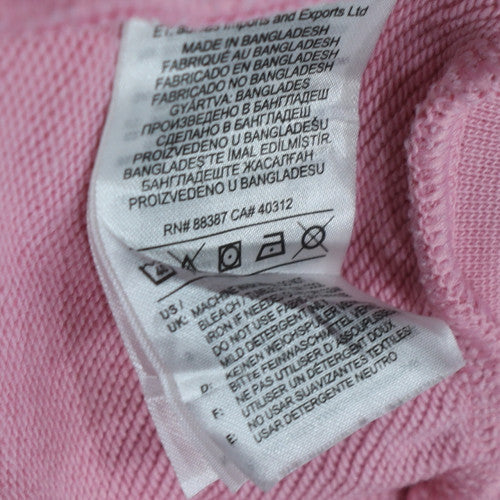Adidas Girls Pink Crew Neck Pullover Sweatshirt Size 14-15 Years