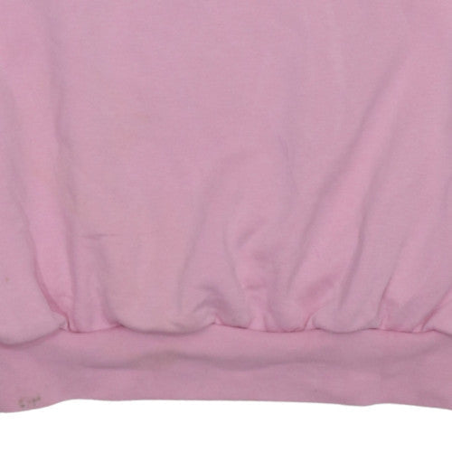 Adidas Girls Pink Crew Neck Pullover Sweatshirt Size 14-15 Years