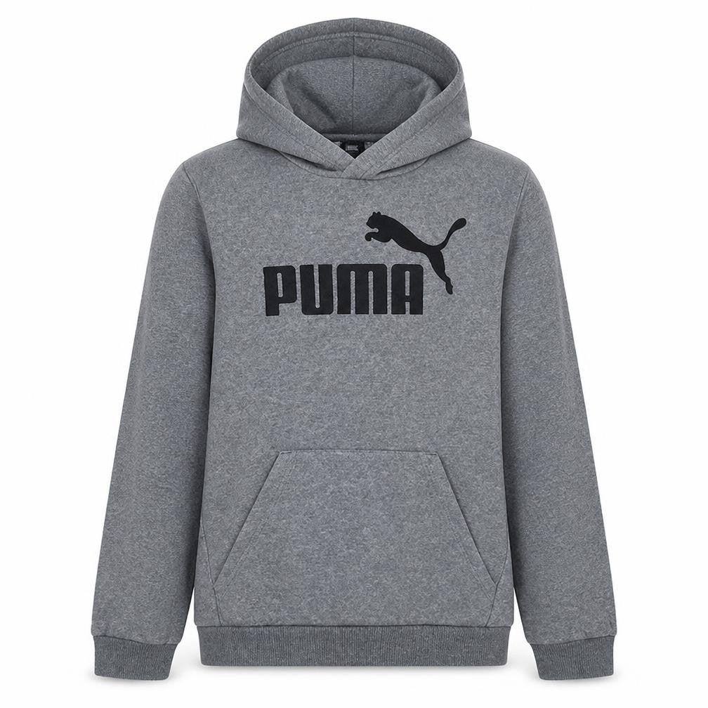 Puma Boys Grey Pullover Fleece Hoodie 15-16 Years Logo Sportswear
