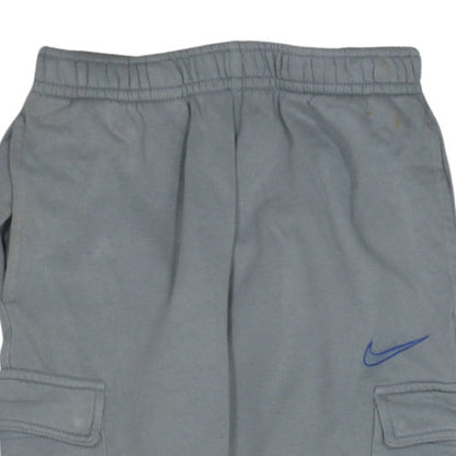 Nike Men’s Grey Cargo Fleece Joggers S Regular Fit