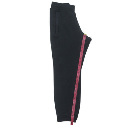 Back view of Adidas Men's Black Regular Fit Tapered Sweatpants S
