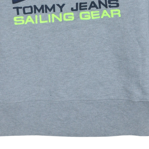 Tommy Jeans Men's Grey Sailing Gear Logo Sweatshirt Size L