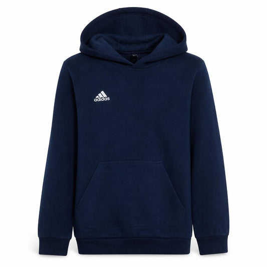 Adidas Boys Navy Blue Pullover Hoodie Sweatshirt Size 13-14 Years