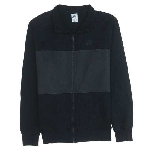 Nike Men's Black Small Track Jacket Full Zip Fleece Sportswear