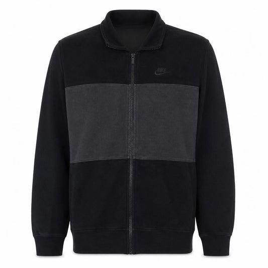 Nike Men's Black Small Track Jacket Full Zip Fleece Sportswear