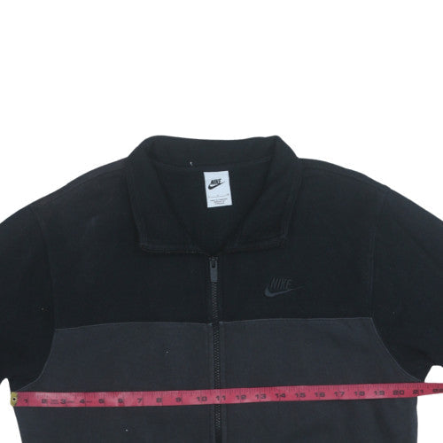 Nike Men's Black Small Track Jacket Full Zip Fleece Sportswear