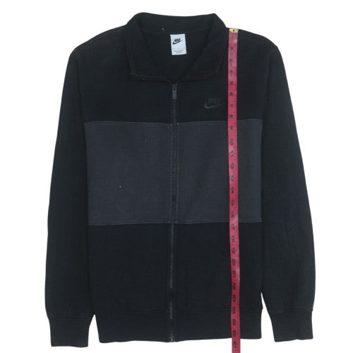 Nike Men's Black Small Track Jacket Full Zip Fleece Sportswear