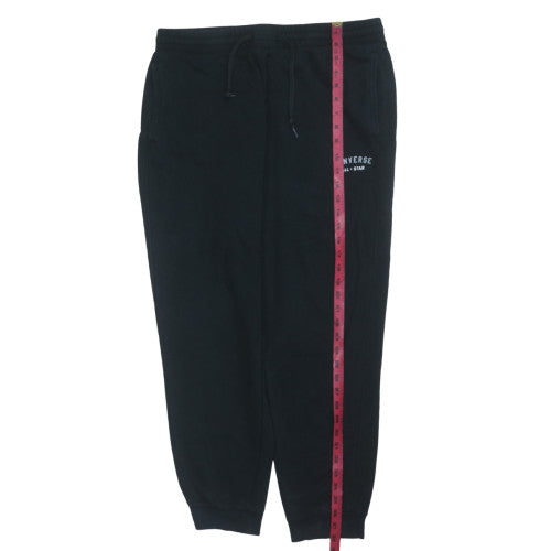 Converse Men's Black XL Jogger Sweatpants Elastic Waist Fleece