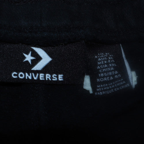 Converse Men's Black XL Jogger Sweatpants Elastic Waist Fleece