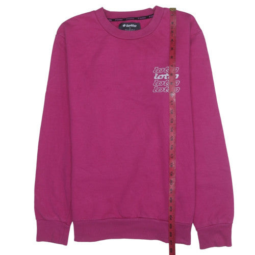 Lotto x Primark Women’s Pink Crew Neck Pullover Sweatshirt Size L
