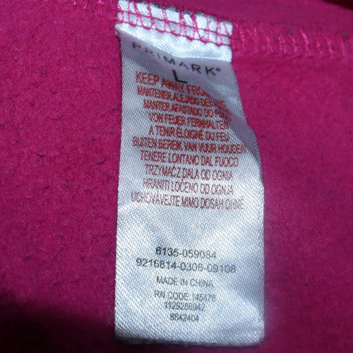 Lotto x Primark Women’s Pink Crew Neck Pullover Sweatshirt Size L