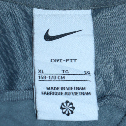 Nike Boys Grey XL Dri-Fit 1/4 Zip Long Sleeve Sports Sweatshirt
