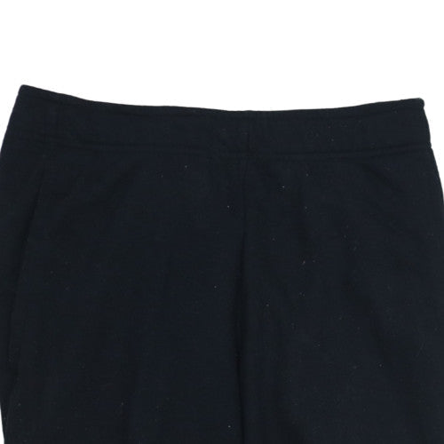 Nike Women's Black Dri-Fit Joggers Small Fleece Tapered Pants