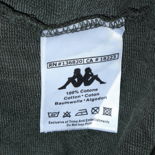 Kappa Mens Green Track Jacket Size L Cotton Full Zip Sportswear