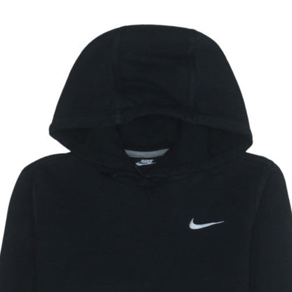 Nike Womens Black XS Pullover Hoodie Cotton Blend Sweatshirt
