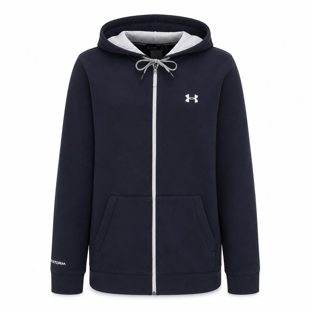 Under Armour Men's Black XL Full Zip Hoodie Water Resistant Sportswear
