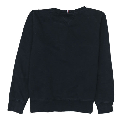 Tommy Hilfiger Boys Black Cotton Crew Neck Sweatshirt Size 164 (UK 12)