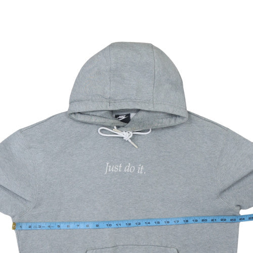Nike Men's Grey Pullover Hoodie M Just Do It Sportswear