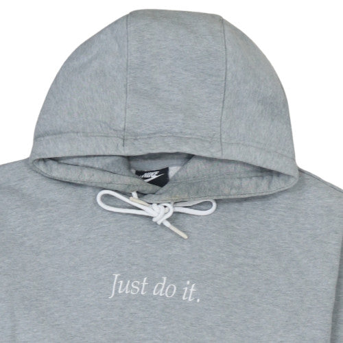 Nike Men's Grey Pullover Hoodie M Just Do It Sportswear