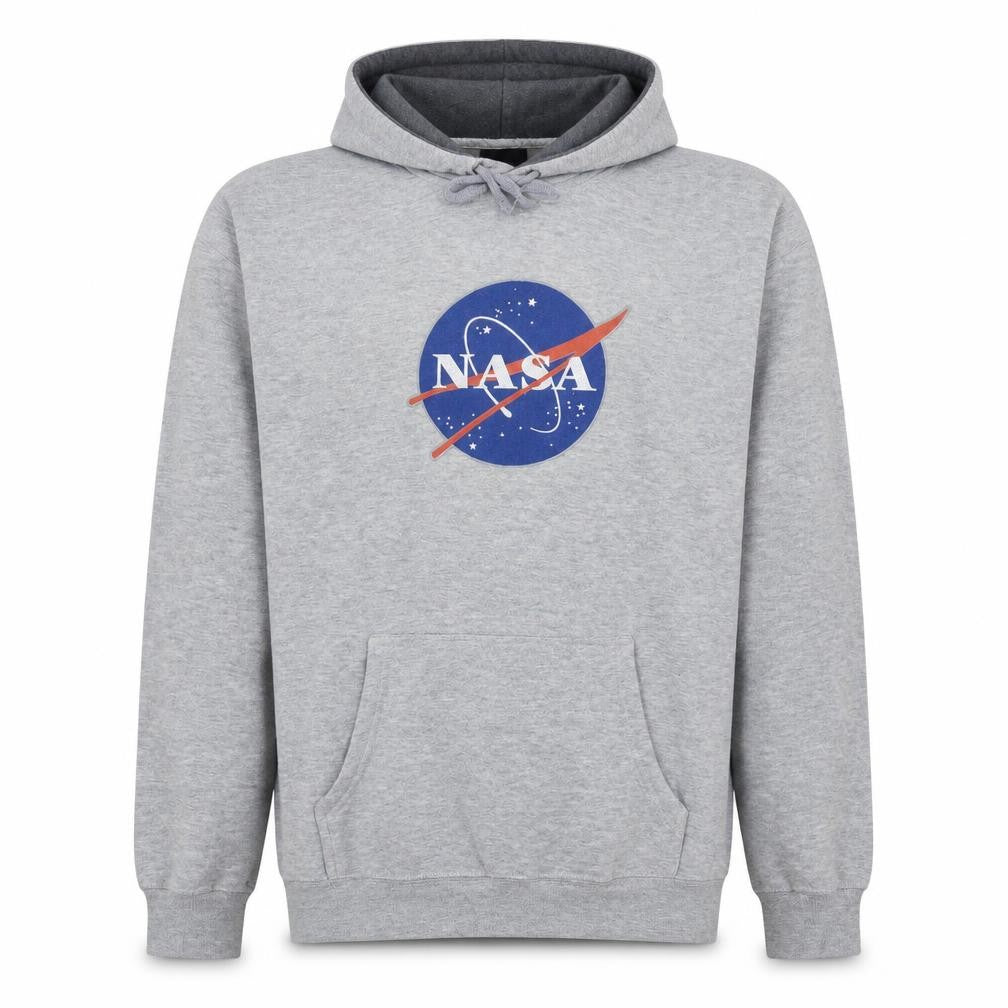 Prairie Mountain Mens Grey NASA Pullover Hoodie Size L
