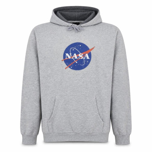 Prairie Mountain Mens Grey NASA Pullover Hoodie Size L