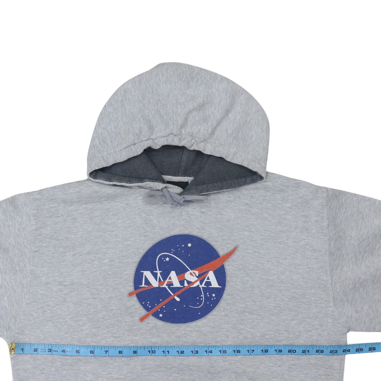 Prairie Mountain Mens Grey NASA Pullover Hoodie Size L