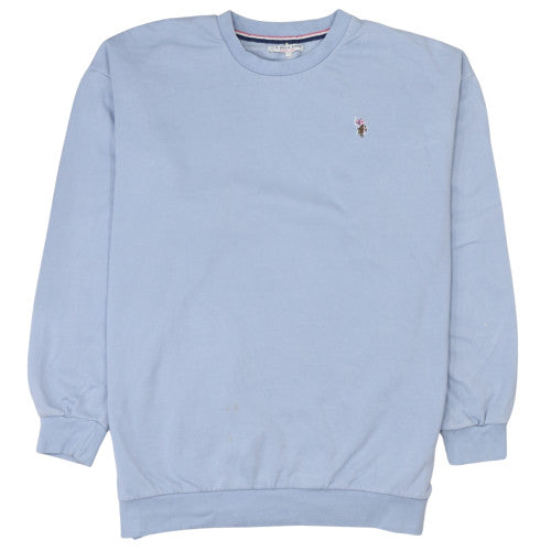 U.S. Polo Assn. Men's Blue Crew Neck Cotton Sweatshirt L